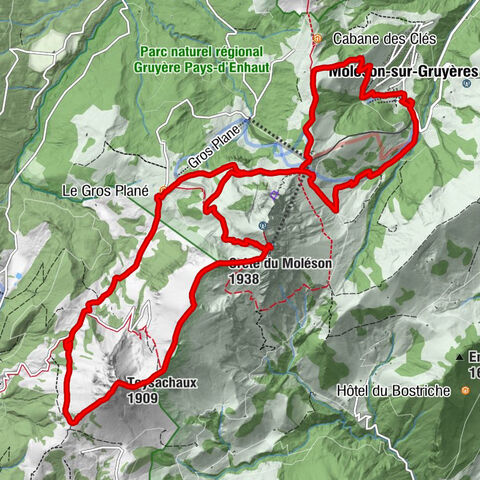 La Pierre à Catillion - Crête du Moléson - Teysachaux - Vestige de La Pierre à Catillion