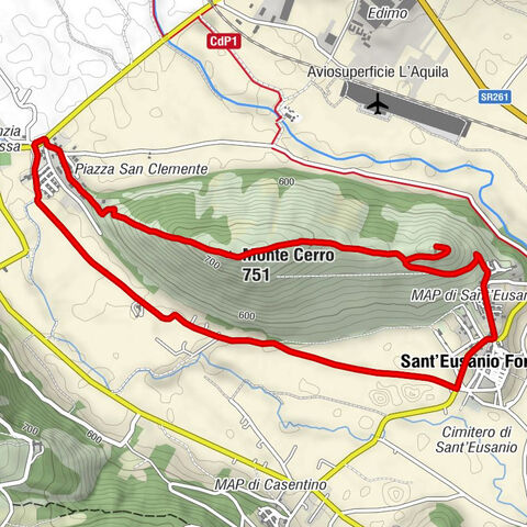 Cerro - Monte Cerro - Chiesa della Madonna del Castello - Sant'Eusanio Forconese