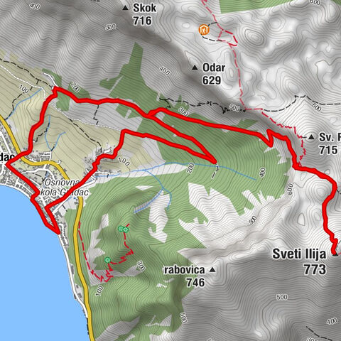 Gradac - Sveti Ilija - Baćina