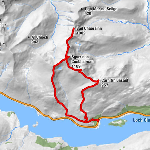 Highland - Creag a' Chaorainn - Sgurr nan Conbhairean - Sail Chaorainn
