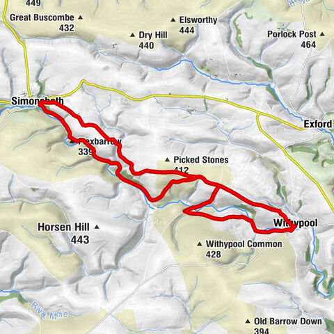 Withypool - Winstitchen - Flexbarrow - Cow Castle