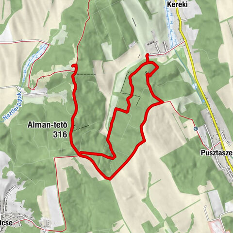 Szólád - Alman-tető - Kis-kút-forrás - Kereki