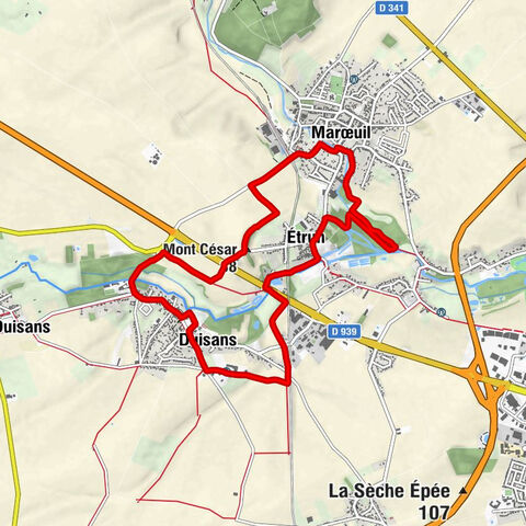 Duisans - Église Saint-Nicolas - Mont César - Église Saint-Léger