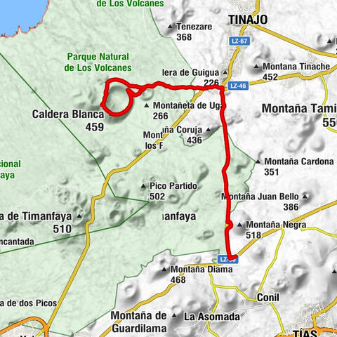 Tinajo - Montaña Blanca - Tinguatón