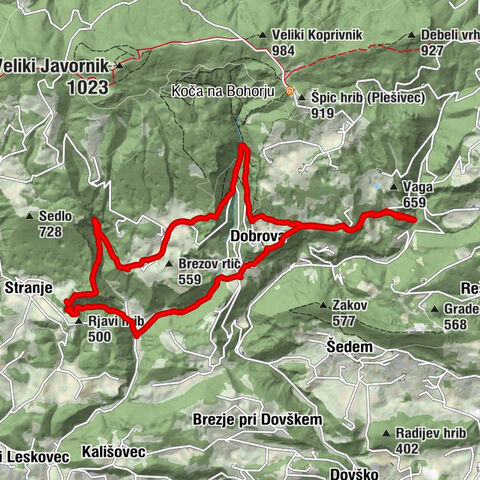 The trail to four waterfalls