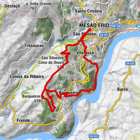 Mesão Frio - Igreja de Santa Cristina - São Silvestre Cimo do Douro - Barqueiros