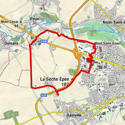 Duisans - La Sèche Épée - Mont Saint-Vaast - Arras