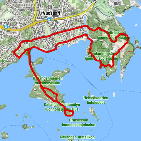 Itäinen suurpiiri - Kallahti - Aurinkolahti - Uutela