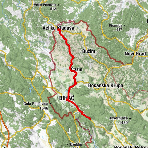 Velika Kladuša - Cazin - Džamija Gornje Prekounje - Hajdučka Česma