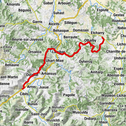 Asme - Chapelle Saint-Nicolas d'Harambeltz - Église de l'Assomption - Aroue