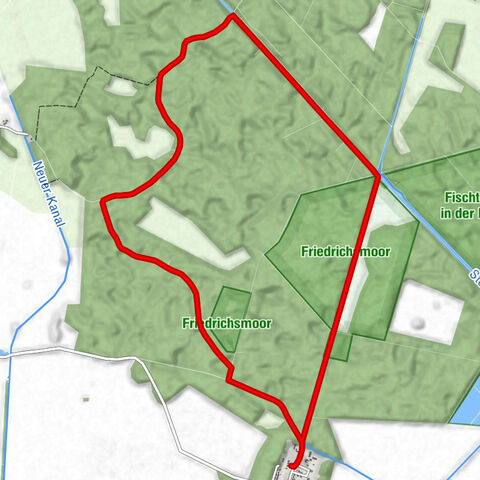 Friedrichsmoor - Jagdschloss Friedrichsmoor - Steinschwall