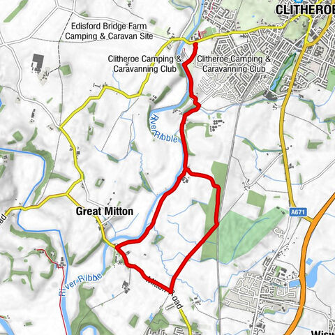 Clitheroe - Great Mitton - Aspinall Arms - Little Mitton