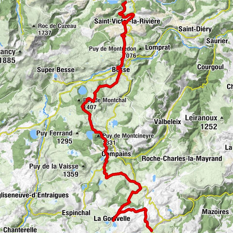 La Ribeyre - Jassat - Lac Estivadoux - Jassy