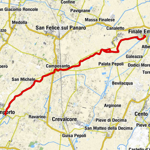 Finale Emilia - Cà Bianca - Casoni di Sotto - Bomporto