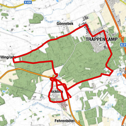 Gasthof Zur Doppeleiche - Neuapostolische Kirche Trappenkamp - Trappenkamp - Rickling
