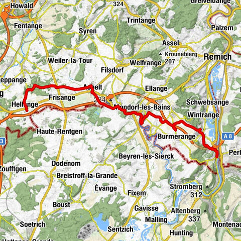 Schengen - Chapelle Saint-Sauveur - Heldenberg - Willibrorduskierch