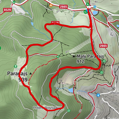 Sedlo Červená studňa - Paradajs - Malý Paradajs - Banská Štiavnica