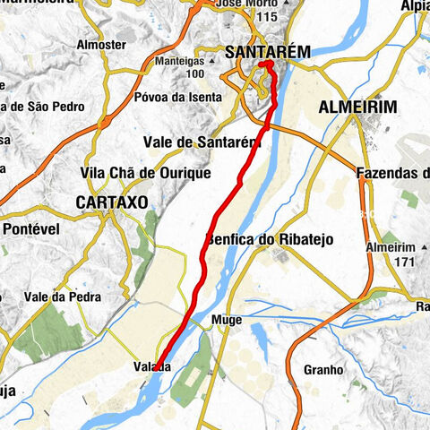 Santarém - Quinta da Burra - Porto de Muge - Valada