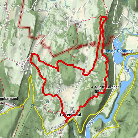 Corveissiat - Les Combes - Saint-Maurice-d'Échazeaux - Lavillat