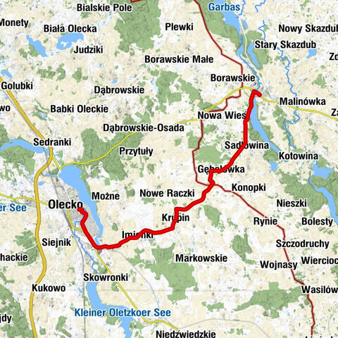 Kościół pw. Świętego Jakuba Apostoła - Bakałarzewo - Kościół pw. Najświętszej Maryi Panny Królowej Polski - Olecko