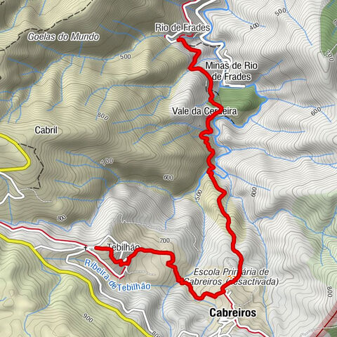 Rio de Frades - Capela da Senhora dos Milagres - Cabreiros - Capela de Santa Bárbara
