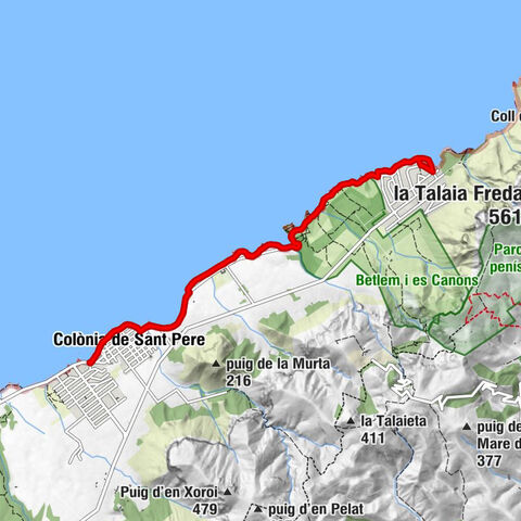 Artà - Punta des Retaulo - Colònia de Sant Pere - Punta de n'Eriçó