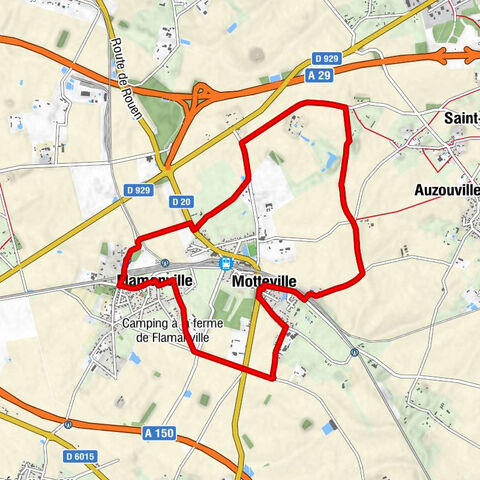 Flamanville - Motteville - Église Notre-Dame - Cité Courageux