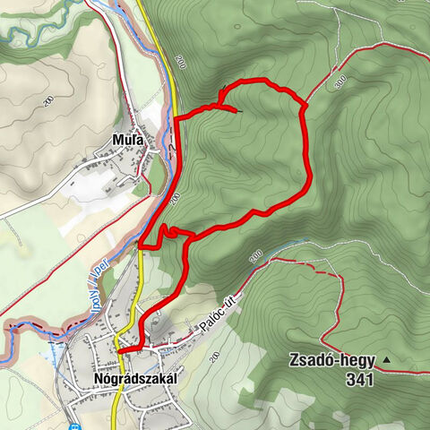 Nógrádszakál - Muľa - Kastély-domb