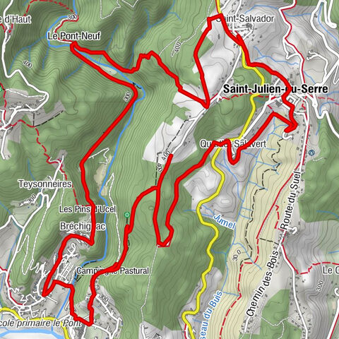 Saint-Julien-du-Serre - Saint-Salvador - Bréchignac - L'ermitage