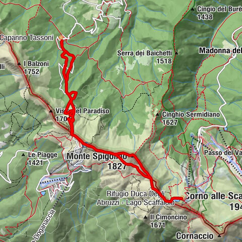 Lo Spigolino - Croce Arcana - Monte Spigolino - rif. Duca degli Abruzzi