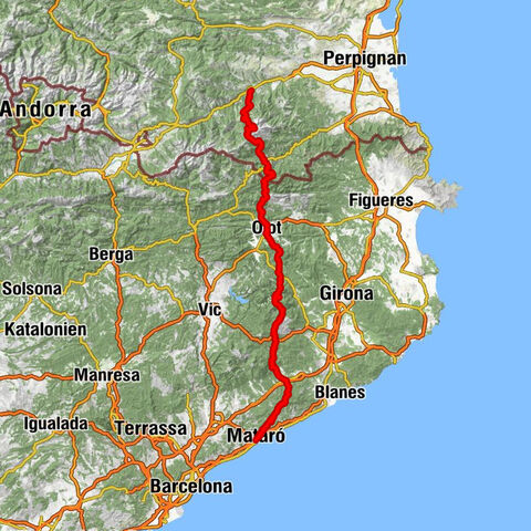 Centre - Turó de l'Oriola - Turó de Ca l'Amar - Prades