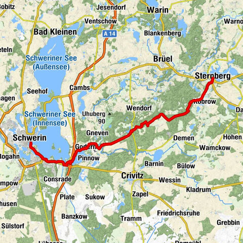 Altstadt - Bauernschänke - Wahrsberg - Sternberg