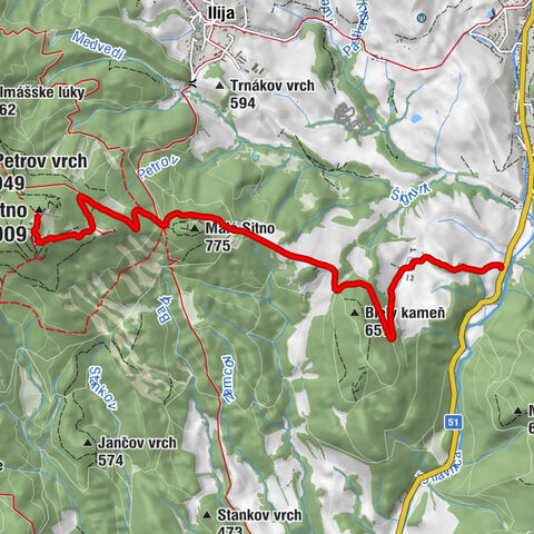 Svätý Anton - Malé Sitno - Chata Andreja Kmeťa - Sitno