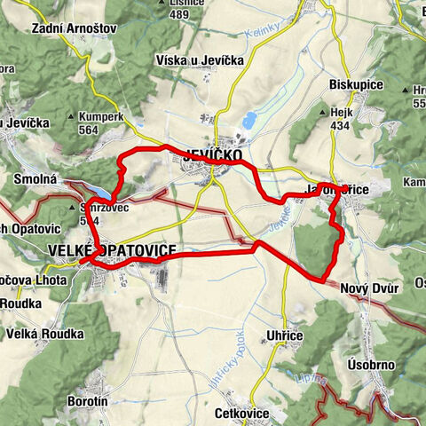 Jevíčko - Červený kopec - Kostel svatého Jiří - Kostel Všech svatých