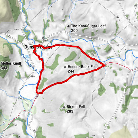 Dunsop Bridge - Thorneyholme Farm - Thorneyholme Hall - Saint George