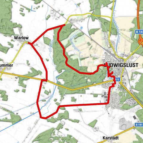 Ludwigslust - Hornkaten - Mäthus - Warlow