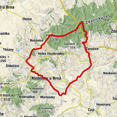 Klobouky u Brna - Písečná - sv. Martin - Twister Klobouky u Brna