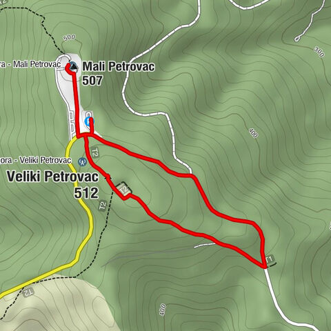 Crevarska Strana - Mali Petrovac - Veliki Petrovac - Malička