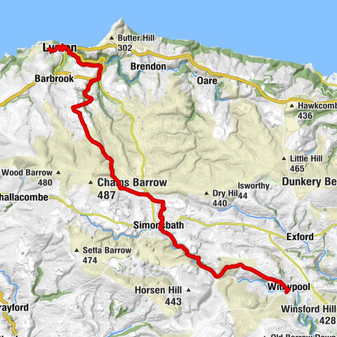 Withypool - Cow Castle - Flexbarrow - Lynton