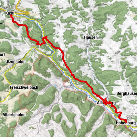 Jurasteig-Etappe: Hohenburg-Kastl
