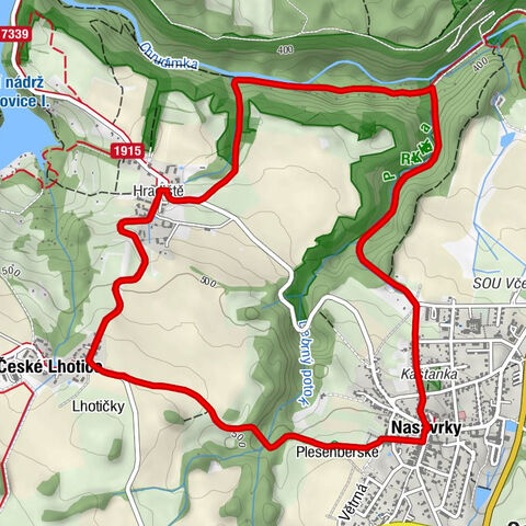 Nasavrky - svatého Jiljí - Hradiště - Pod lipou