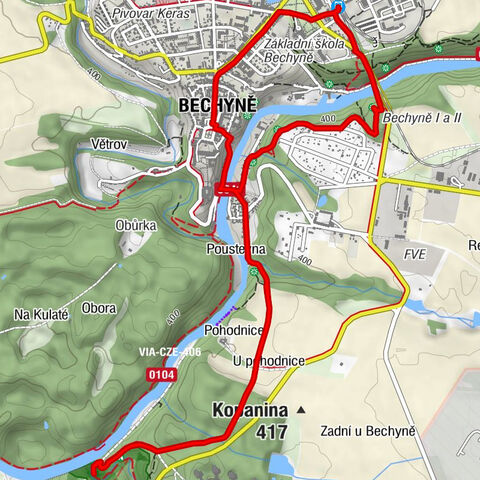 Bechyně - Vyhlídka Vojty Náprstka