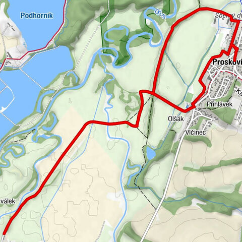 Proskovice - U kravína - Vrbanisko