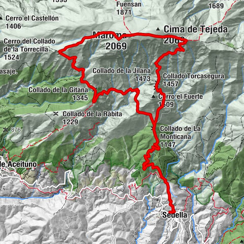 Sedella - Mojón de tres Términos - Maroma - La Maroma