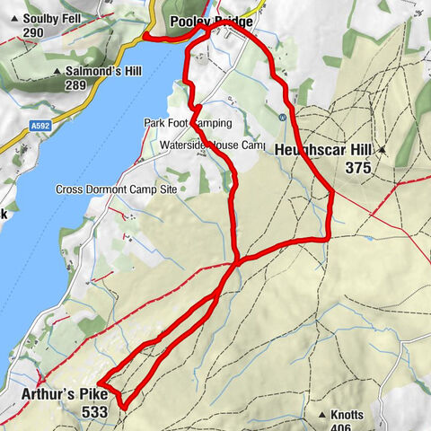 Barton - Pooley Bridge - Arthur's Pike - TJ's Bar, Restaurant & Takeaway
