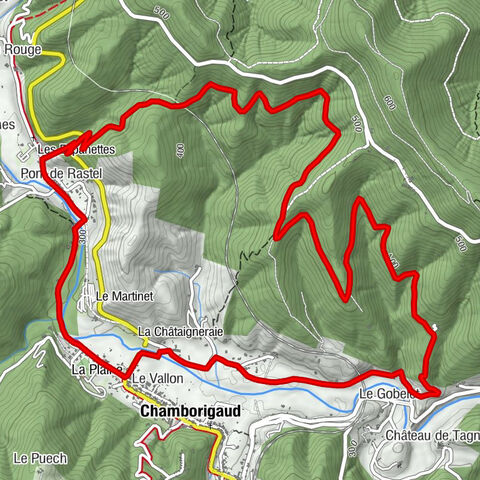 Chamborigaud - Le Vallon - Pont de Rastel
