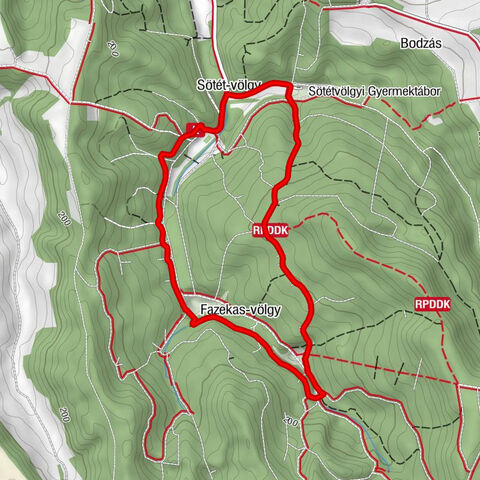 Sötét-völgy - Haramia-forrás - Fazekas-völgy - Szekszárd