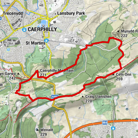 Rudry - Cefn Onn - Caerphilly Mountain - Caerphilly