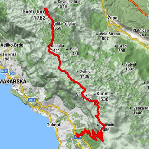 Makarska - Fahrt auf den Sveti Jure im Biokovo