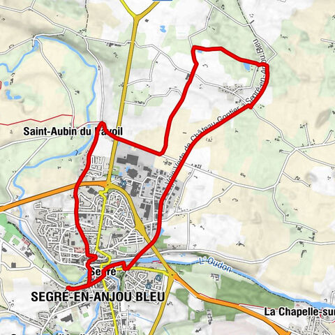 Segré-en-Anjou Bleu - Segré - Saint-Aubin du Pavoil - Église de la Madeleine